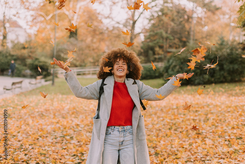 Joyful celebration of autum...