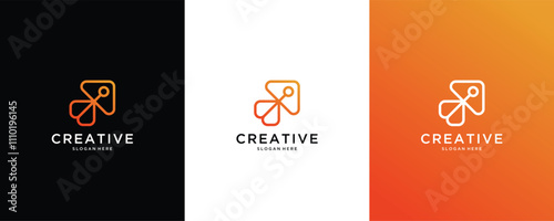 innovation technology vector logo design inspiration   photo