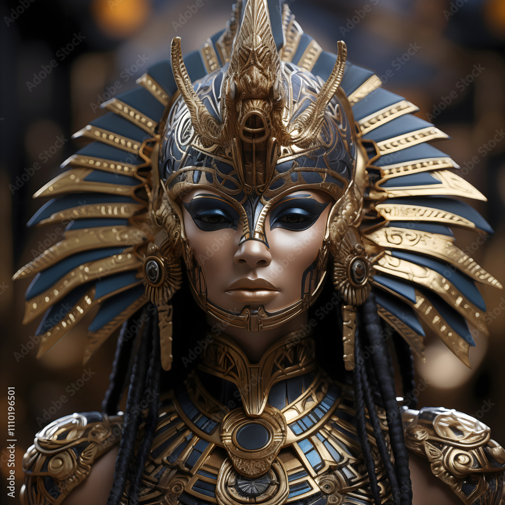 A fantastic queen in a richly decorated gold crown and armor. Illustration On The Theme Of History And Religion, Culture And God. Generative AI
A fantastic queen in a richly decorated gold crown and armor. Illustration On The Theme Of History And Religion, Culture And God. Generative AI