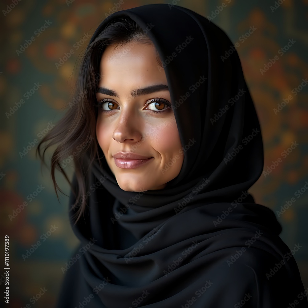 Portrait of a beautiful Arabic woman in a veil Generative Ai
Portrait of a beautiful Arabic woman in a veil Generative Ai