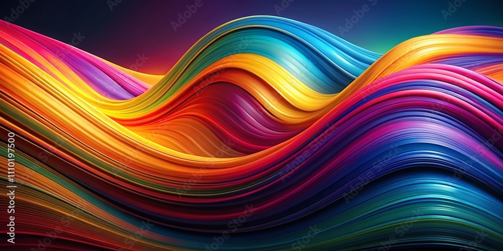 Animated Abstract Colorful Wave Pattern in Vibrant Hues, Perfect for Backgrounds and Digital Art Projects, Showcasing Fluid Motion and Dynamic Energy in Minimalist Style Animated Abstract Colorful Wave Pattern in Vibrant Hues, Perfect for Backgrounds and Digital Art Projects, Showcasing Fluid Motion and Dynamic Energy in Minimalist Style
