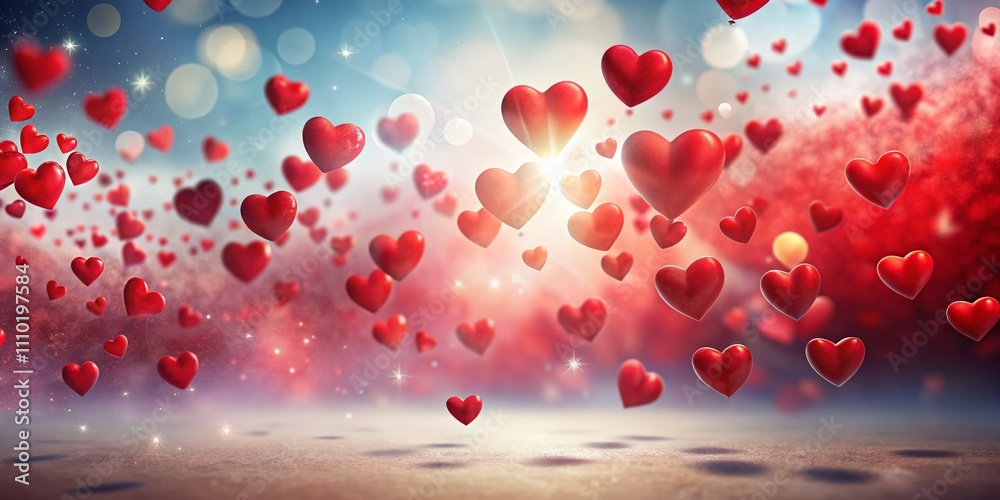 Animated Red Hearts Soaring Through the Air, Symbolizing Love and Affection with Ample Copy Space for Custom Text or Messages Animated Red Hearts Soaring Through the Air, Symbolizing Love and Affection with Ample Copy Space for Custom Text or Messages