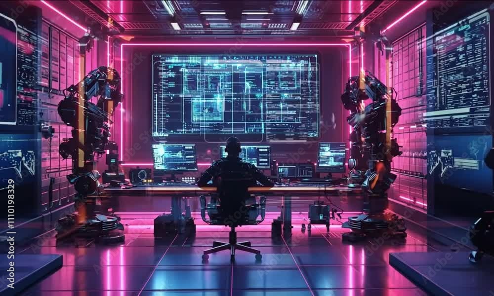 AI-Powered Film Production Studio Scene AI-Powered Film Production Studio Scene