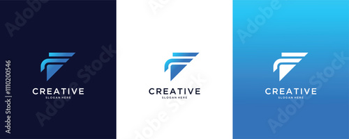 innovation initial letter F vector logo design template