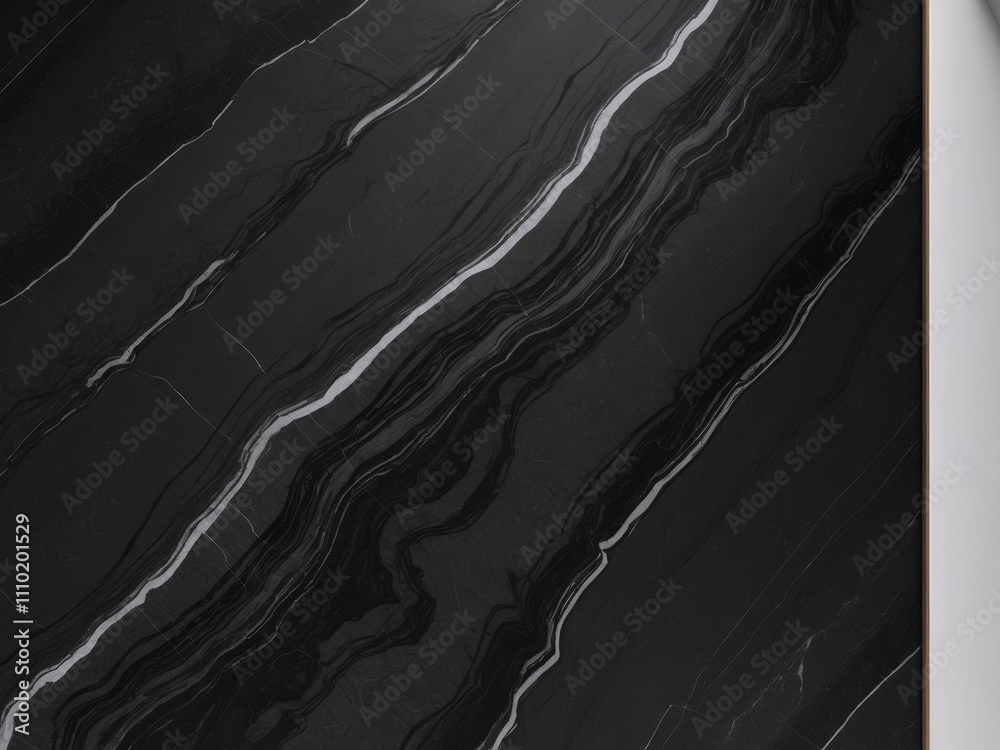 Dark Black Marble Texture with Bold Veining. Dark Black Marble Texture with Bold Veining.