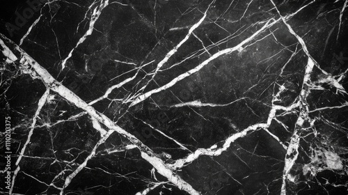 Black marble texture with intricate white veining high resolution suitable for backgrounds and design projects.