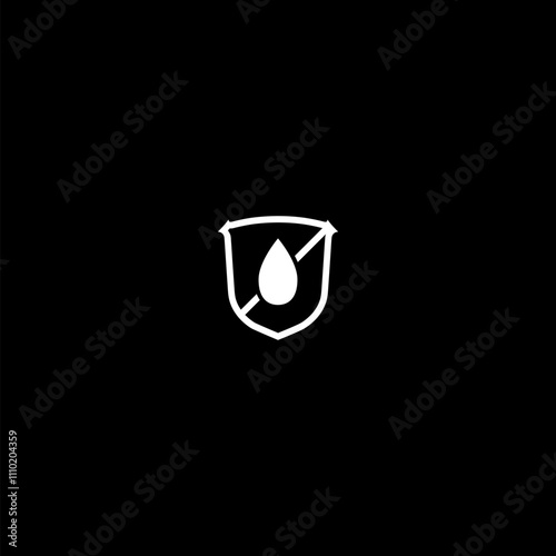 Rust removal and treatment icon isolated on dark background