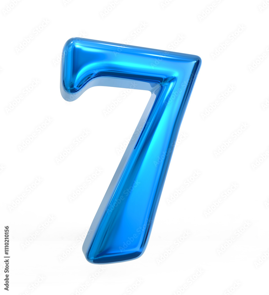 Blue Number 7
