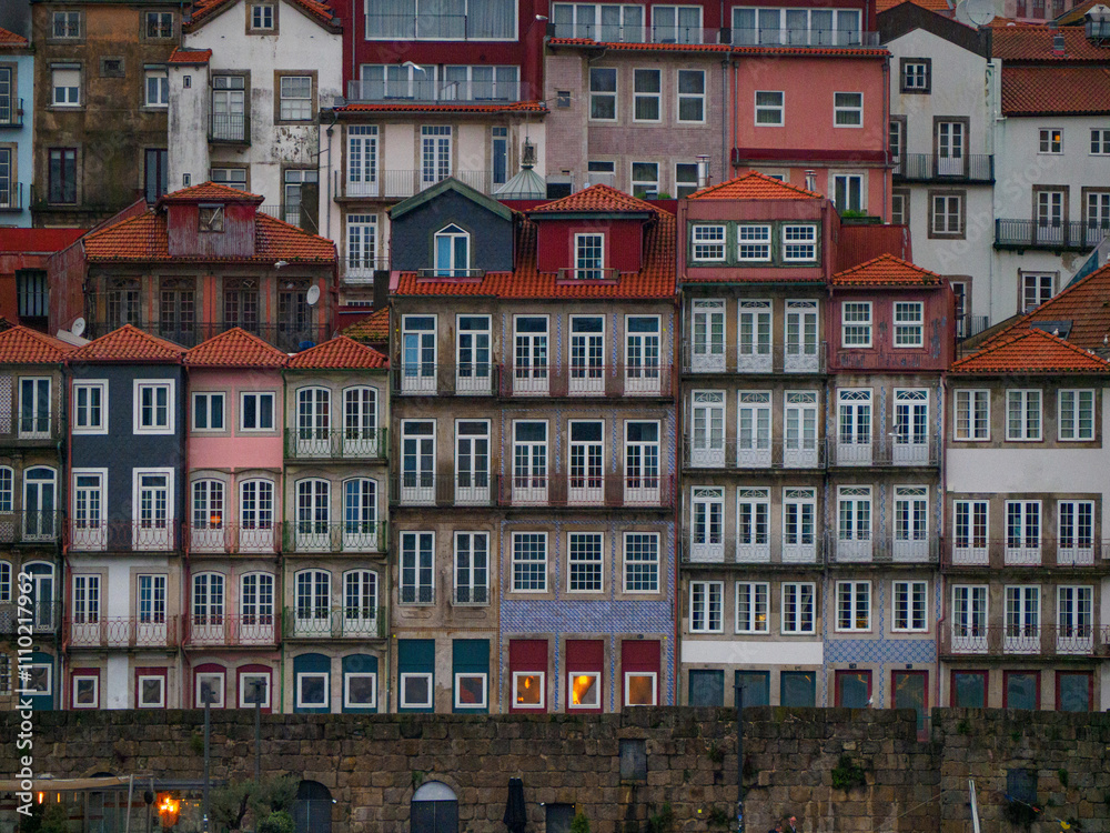 Fototapeta premium Ribeira, the old town of Porto, Portugal