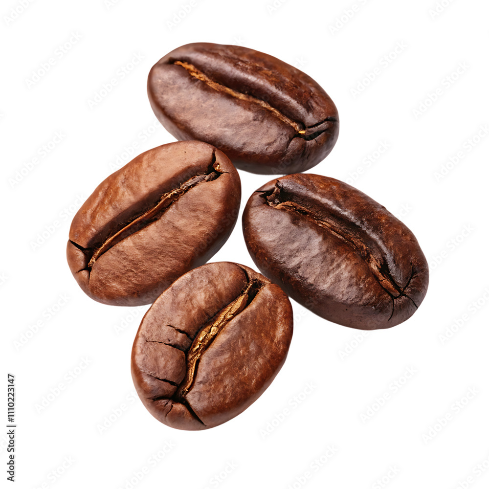 Obraz premium coffee beans isolated on white background