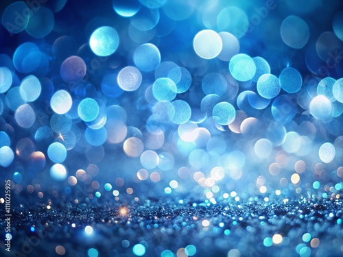 Captivating Blue Bokeh Background with Soft Lights Creating a Dreamy Atmosphere for Creative Projects and Design Use, Perfect for Websites, Social Media, and Print Materials