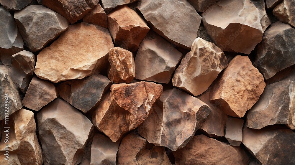 A detailed, textured stone wall with natural patterns and rough, uneven surfaces.