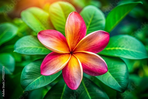 Captivating Candid Photography of a Four Petal Flower in Natural Light, Showcasing Its Delicate Beauty and Vibrant Colors Amidst a Lush Green Background