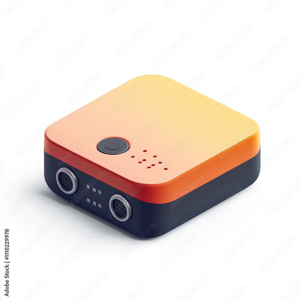 Fototapeta premium Compact smart device with sensors.