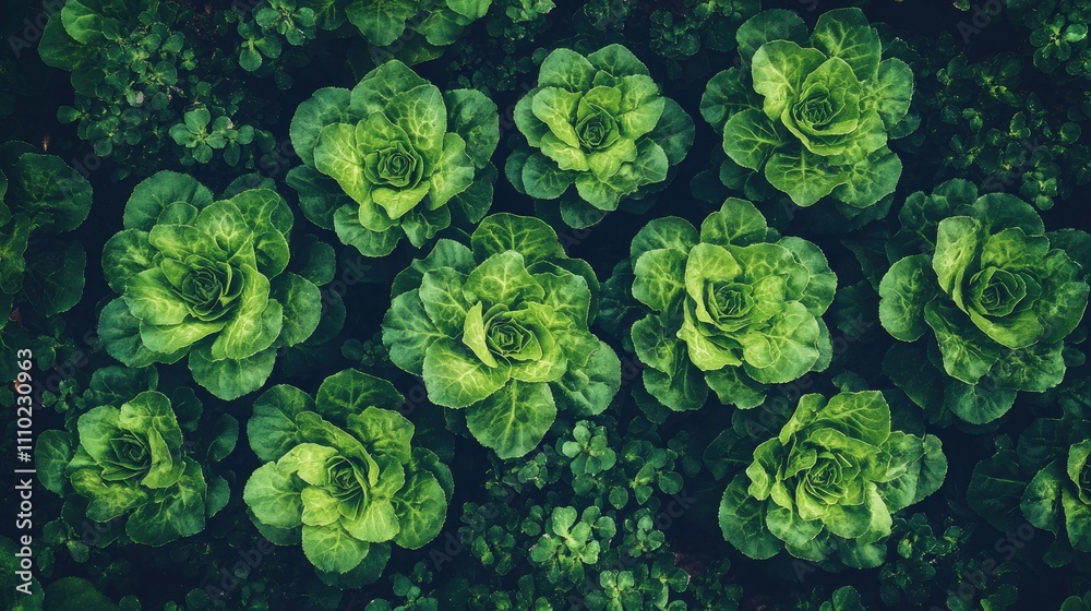 Fresh green leaf lettuce thriving in a lush vegetable garden plot showcasing healthy growth and vibrant color diversity. Fresh green leaf lettuce thriving in a lush vegetable garden plot showcasing healthy growth and vibrant color diversity.