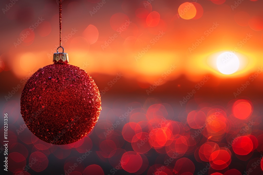 Fototapeta premium Close up of christmas tree adorned with festive decorations and ornaments for the holiday season