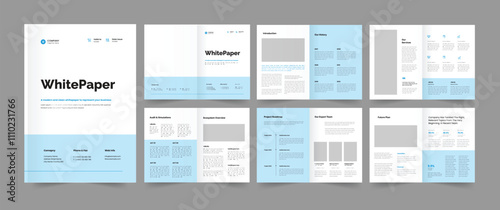  White Paper Design , Whitepaper Layout Template 