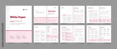 white paper template clean whitepaper layout design
