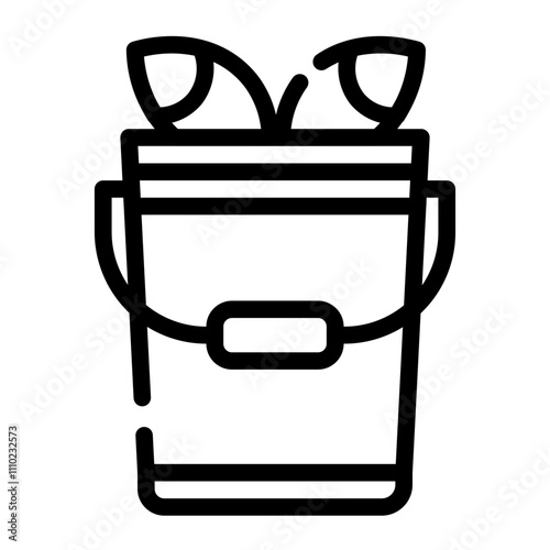 fish in the bucket cutline icon