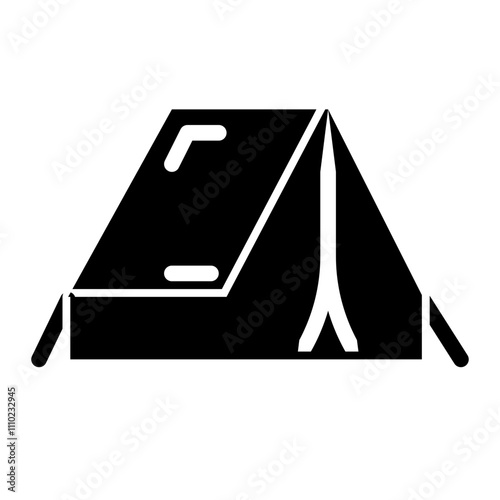 tent glyph icon