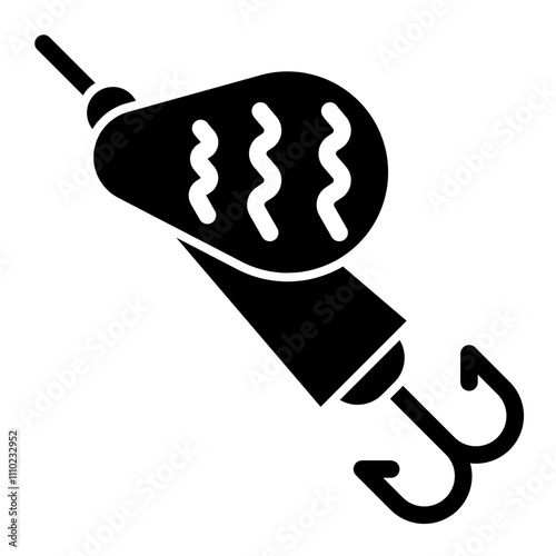 artificial bait glyph icon