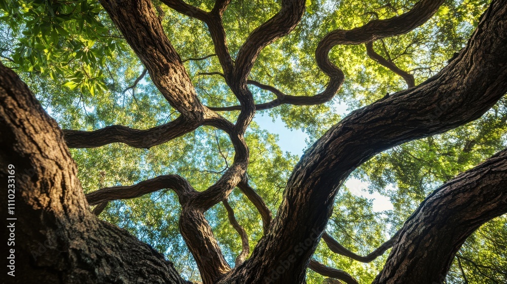 An abstract representation of cross-generational understanding with intertwined tree branches of different ages, symbolizing the strength of intergenerational relationships, minimalist composition An abstract representation of cross-generational understanding with intertwined tree branches of different ages, symbolizing the strength of intergenerational relationships, minimalist composition