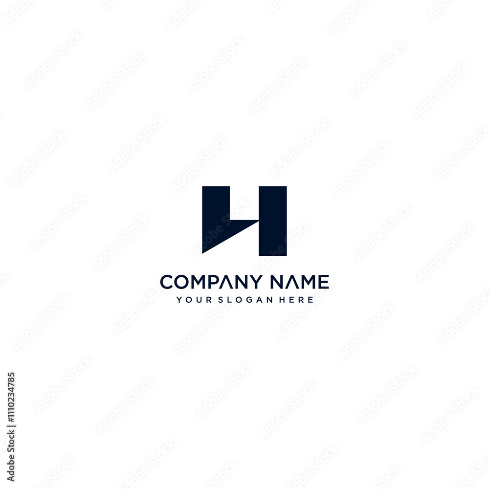 h letter vector logo abstract