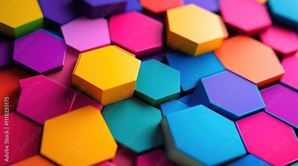 An abstract representation of intersectional identities with interlocking colorful hexagons, each symbolizing different aspects of diversity coming together, minimalist composition An abstract representation of intersectional identities with interlocking colorful hexagons, each symbolizing different aspects of diversity coming together, minimalist composition