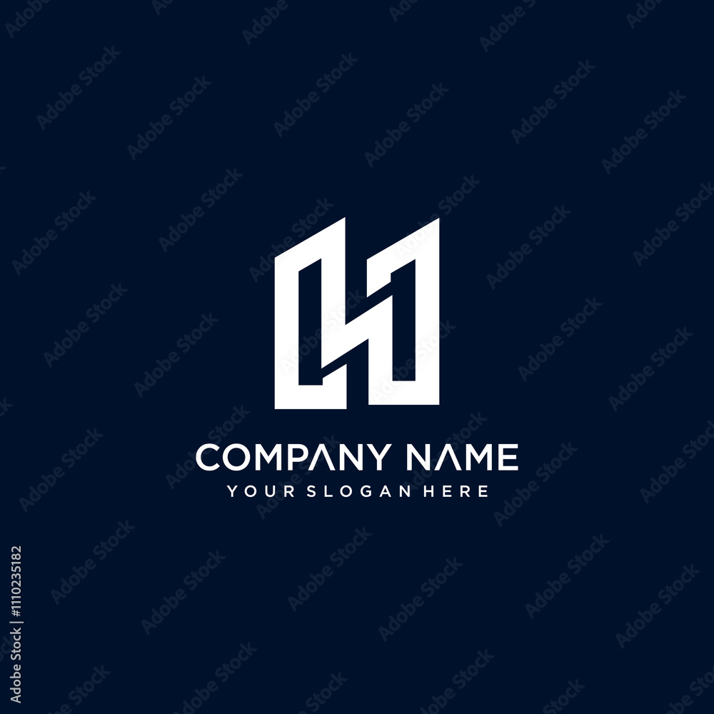 h letter vector logo abstract h letter vector logo abstract