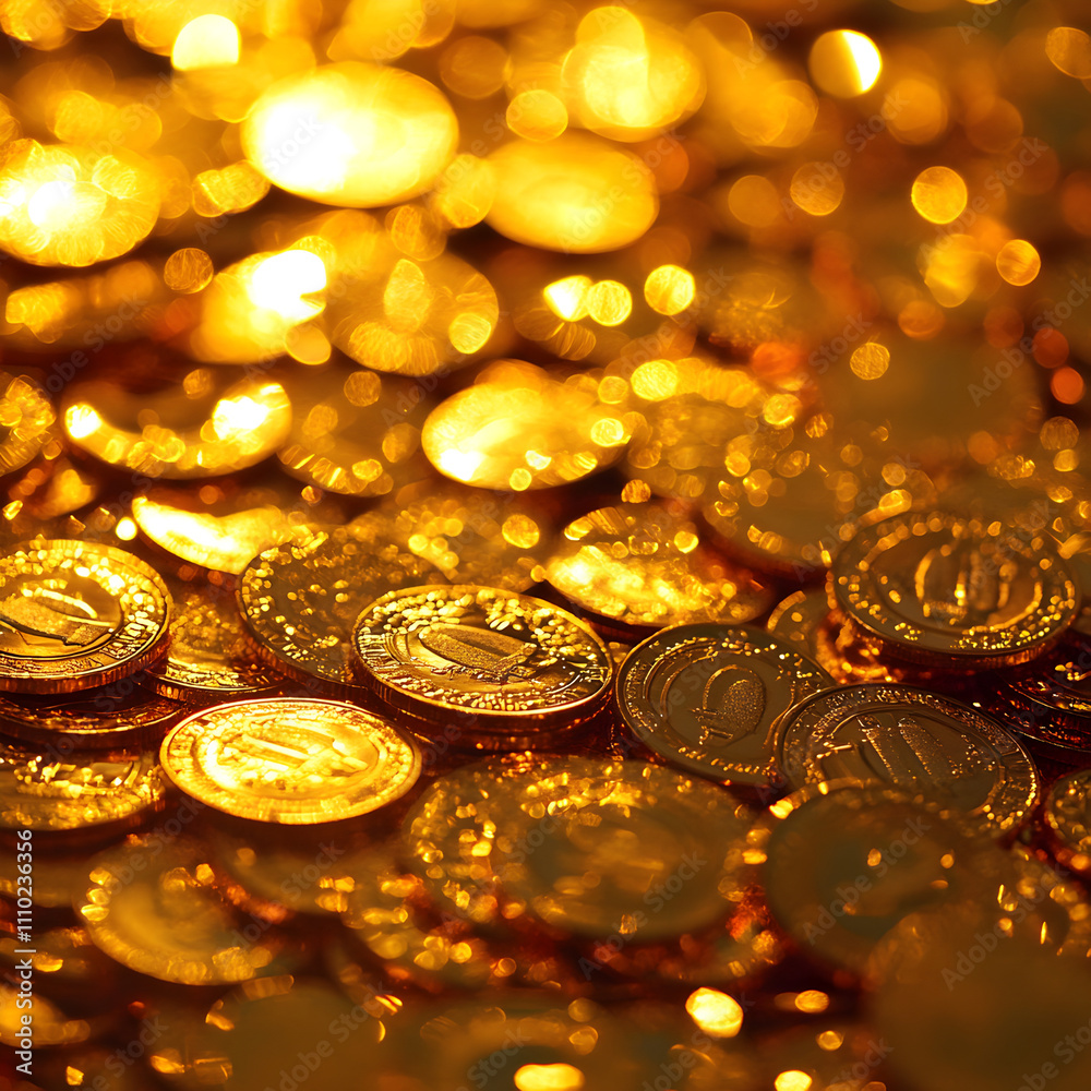 Gold Coins Background Gold Coins Background