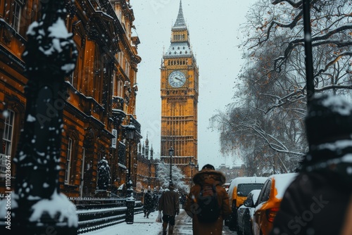 Spectacular fireworks illuminate the sky above big ben during new year s eve celebration photo