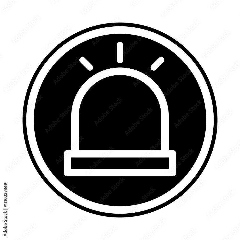 Obraz premium general alarm solid icon