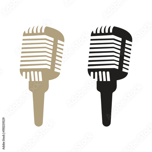 Microphone Symbol Vector Sign, Podcast Icon