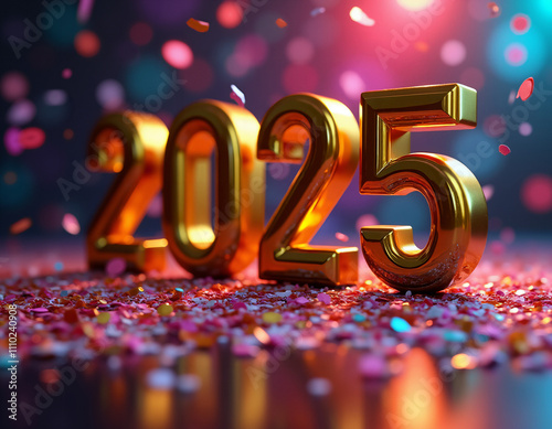 Celebrate 2025: Festive Fireworks, Balloons & New Year’s Artwork