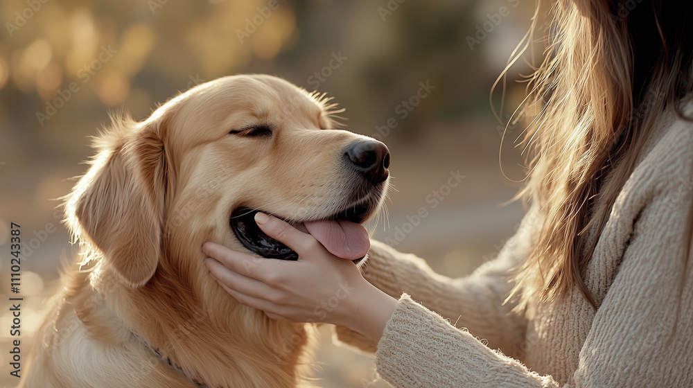 Close-Up of Woman Showing Affection to Her Dog Close-Up of Woman Showing Affection to Her Dog