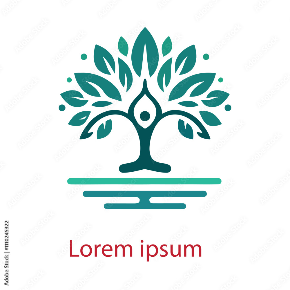 Obraz premium YOGA TREE LOGO