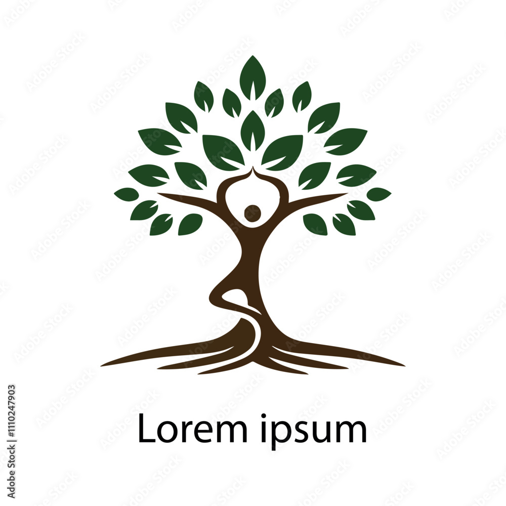 Obraz premium YOGA TREE LOGO