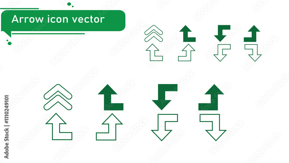 Hand-drawn Arrow vector sets design Hand-drawn Arrow vector sets design