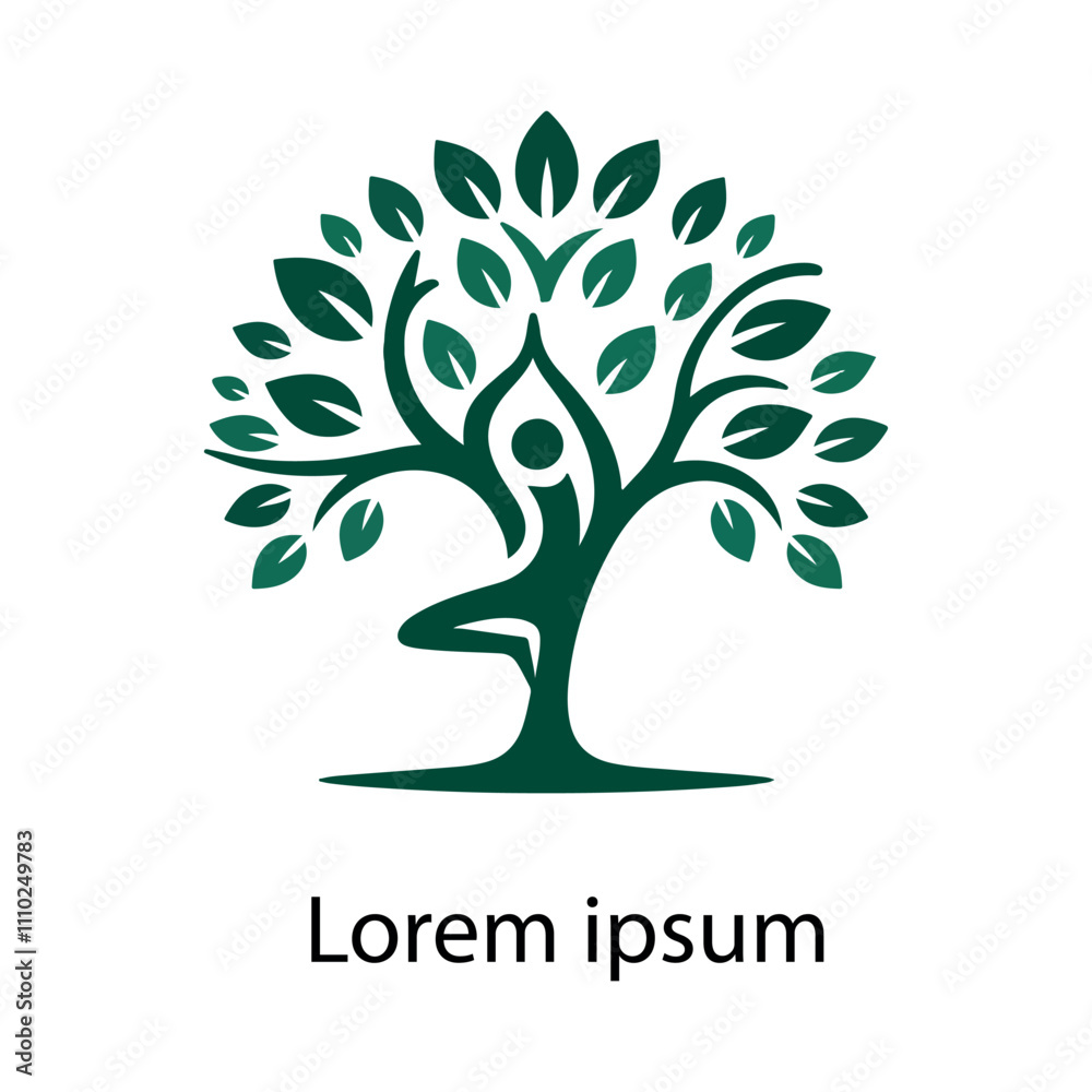 Obraz premium YOGA TREE LOGO