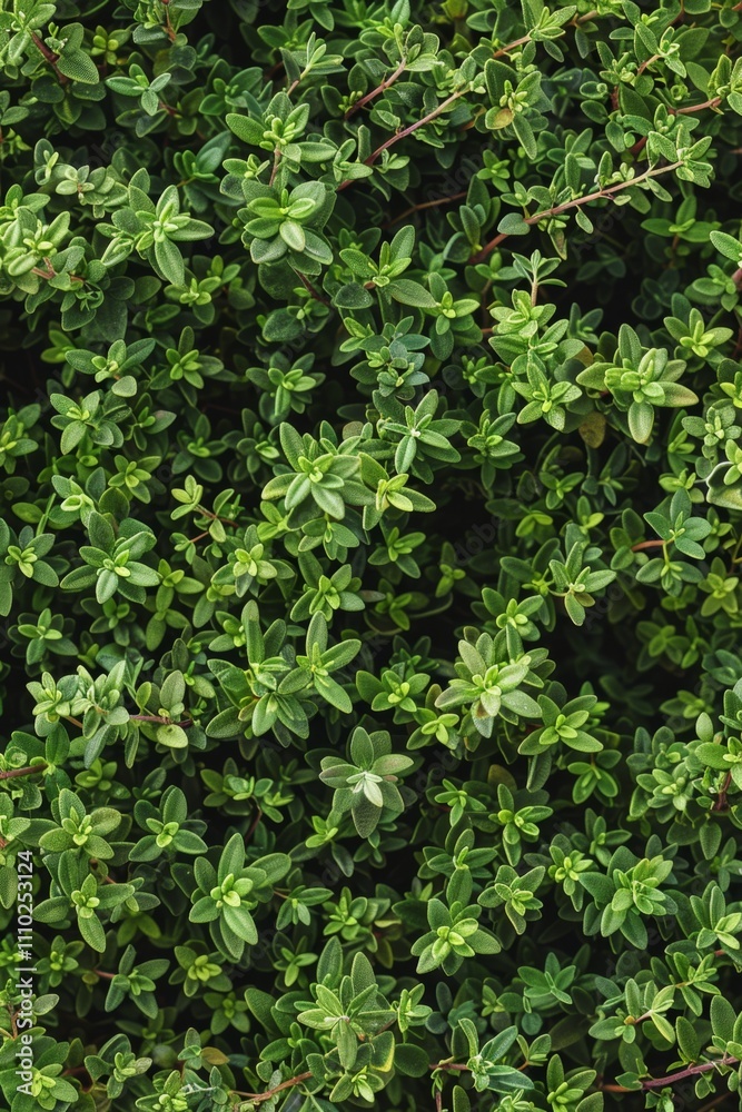 Thyme texture background, thymus leaf banner, Thymus vulgaris pattern, fresh herbal leaves banner Thyme texture background, thymus leaf banner, Thymus vulgaris pattern, fresh herbal leaves banner