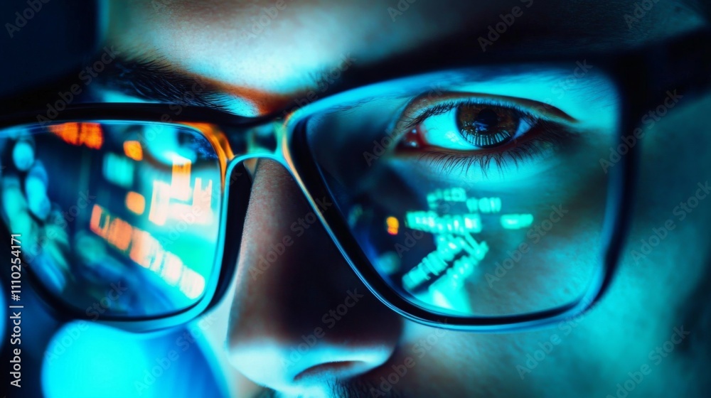 custom made wallpaper toronto digitalClose-up man face his eyes looking directly A shot