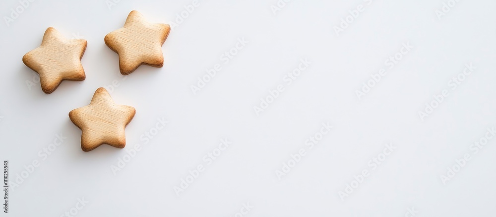 Handmade stars on a white background in a festive flat lay showcasing eco-friendly DIY postcard design for sustainable decoration ideas Handmade stars on a white background in a festive flat lay showcasing eco-friendly DIY postcard design for sustainable decoration ideas