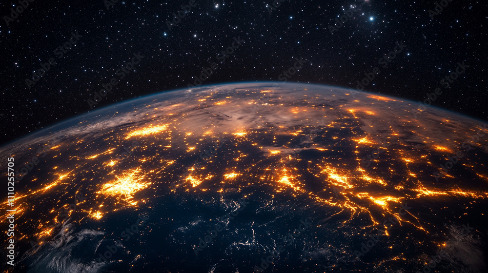 Obraz premium Aerial view of interconnected devices symbolizing modern technology, representing smart solutions and the digital age, with vibrant network connections and seamless communication across platforms