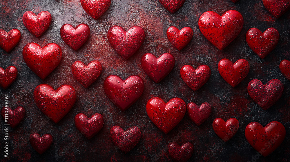 multitude of vibrant red heart shapes come together to form a powerful display of love, affection, and passion, symbolizing deep emotional connection and positive energy in a visually stunning composi multitude of vibrant red heart shapes come together to form a powerful display of love, affection, and passion, symbolizing deep emotional connection and positive energy in a visually stunning composi
