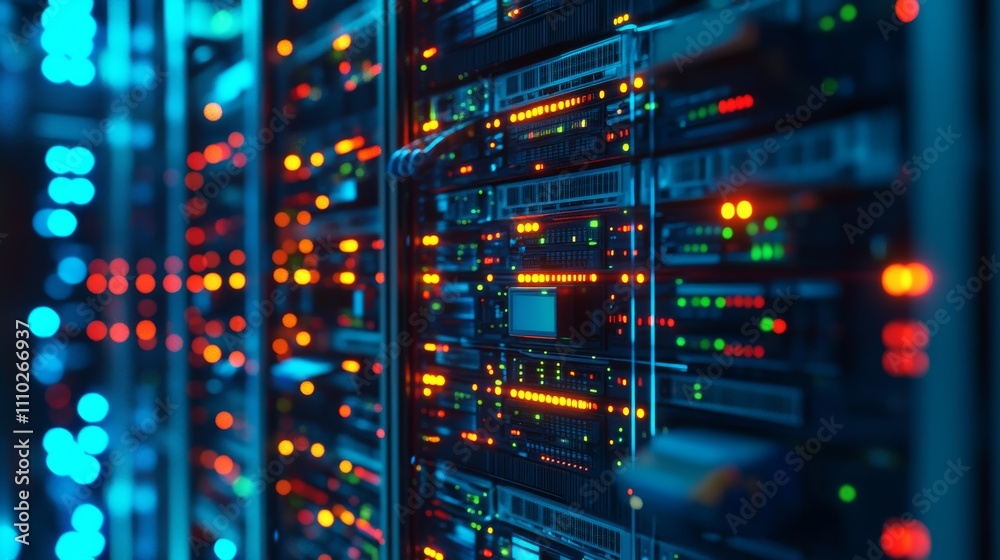 Obraz premium Networking cable concept