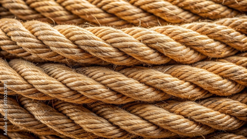A Detailed Close-up of Intertwined Hemp Ropes, Capturing the Texture and Patterns of the Twisted Fibers A Detailed Close-up of Intertwined Hemp Ropes, Capturing the Texture and Patterns of the Twisted Fibers
