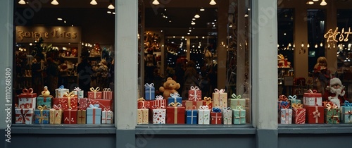 Christmas Gift Shop Window Display 