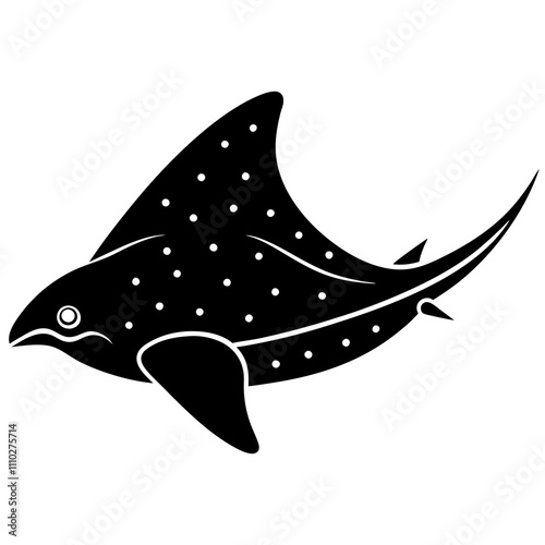 black and white fish