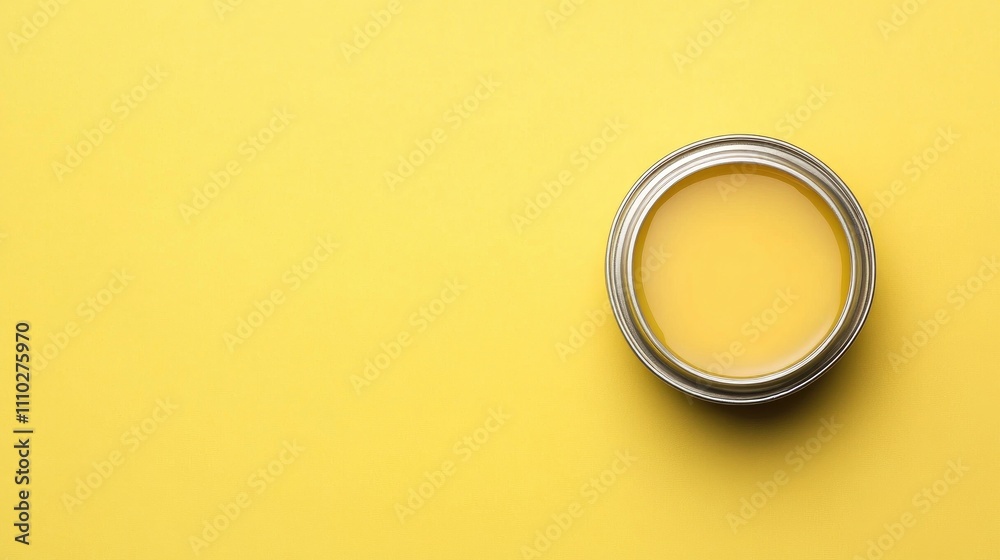 Yellow lithium grease container for automotive and industrial lubrication on a bright background showcasing a clean and modern design Yellow lithium grease container for automotive and industrial lubrication on a bright background showcasing a clean and modern design