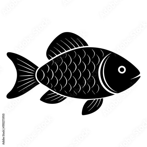 fish on a white